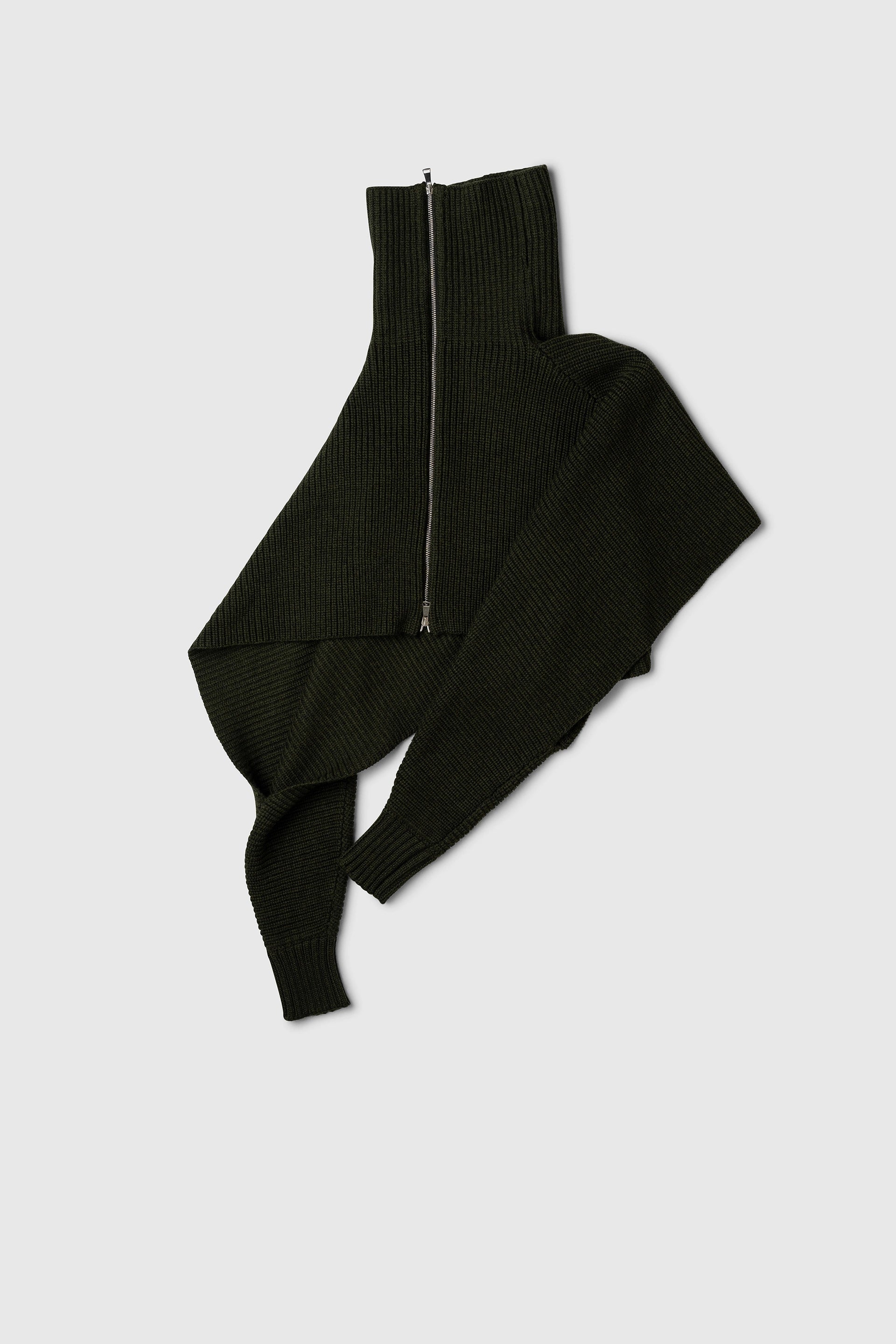 YONG JACKET moss green · merino wool · ONESIZE