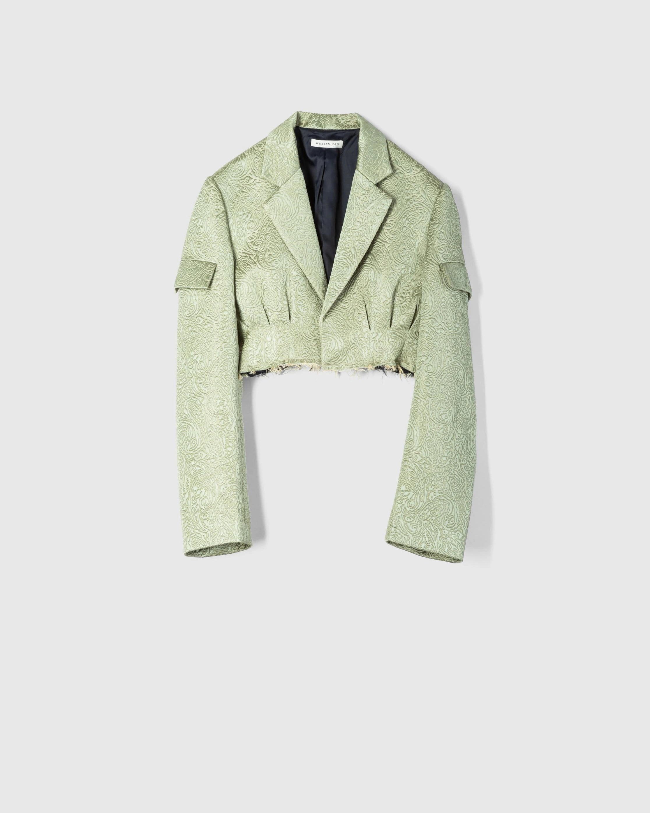 CROPPED BALLOON BLAZER