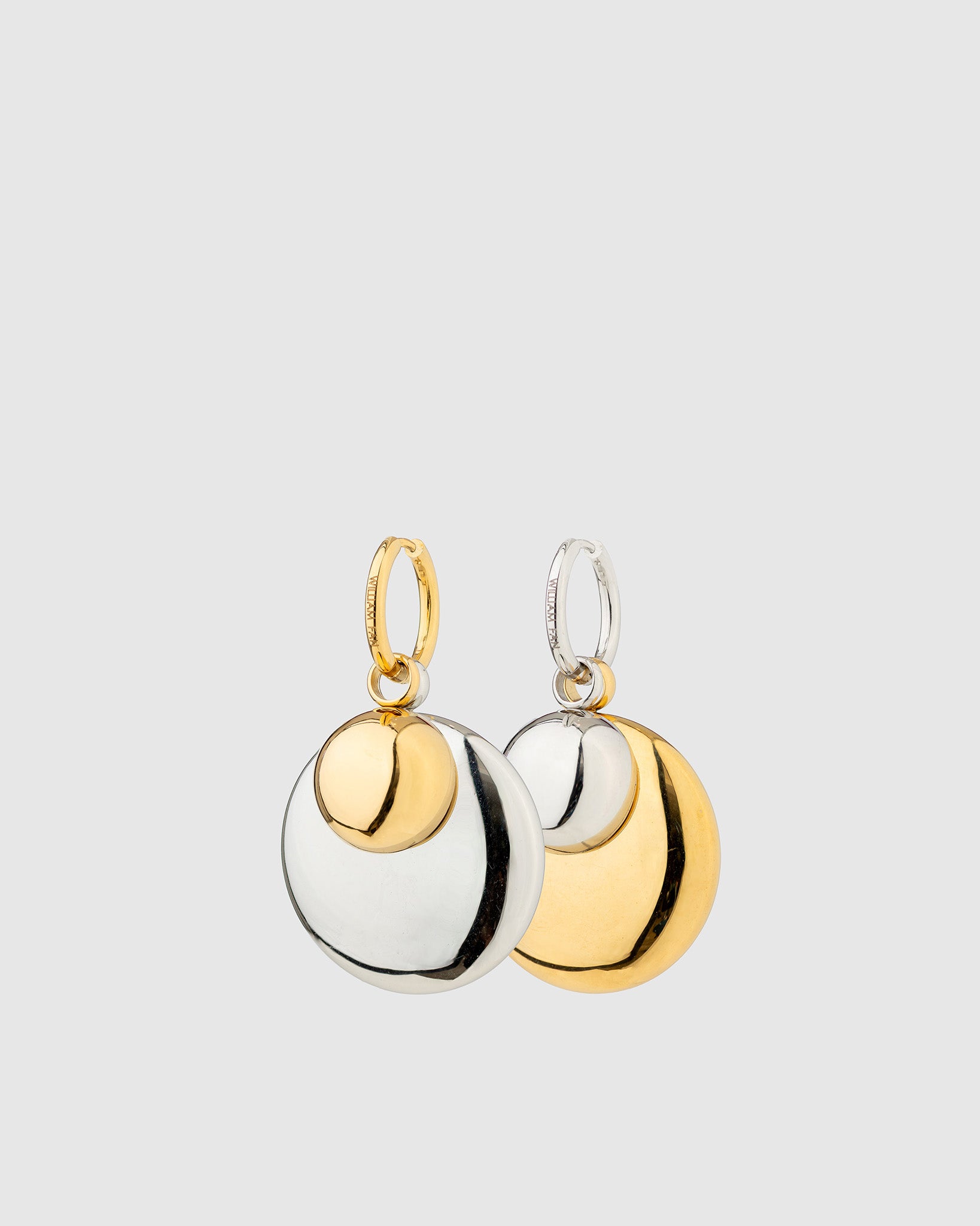 MIX SCOOP & MEDAILLON EARRING