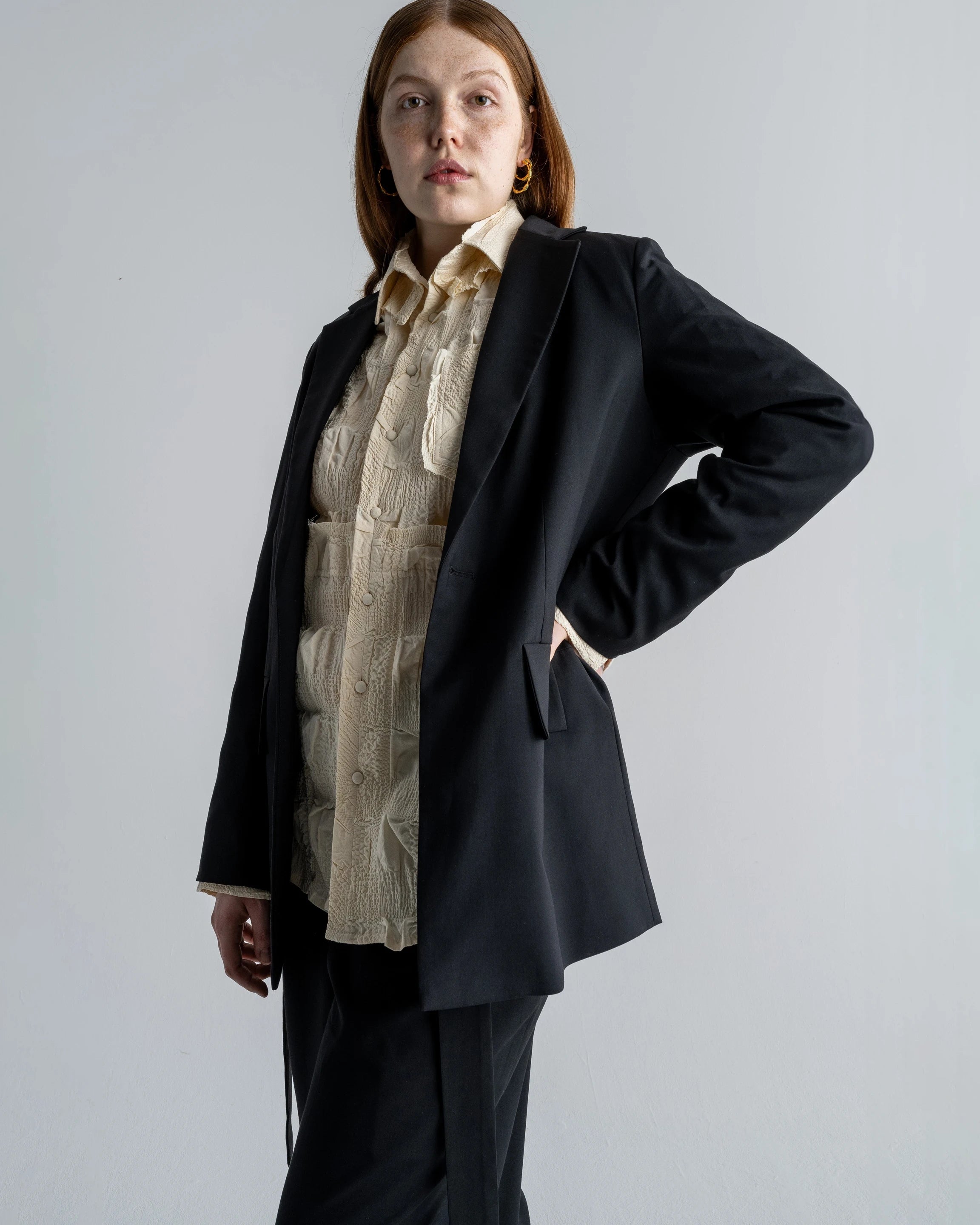ONE BUTTON BLAZER