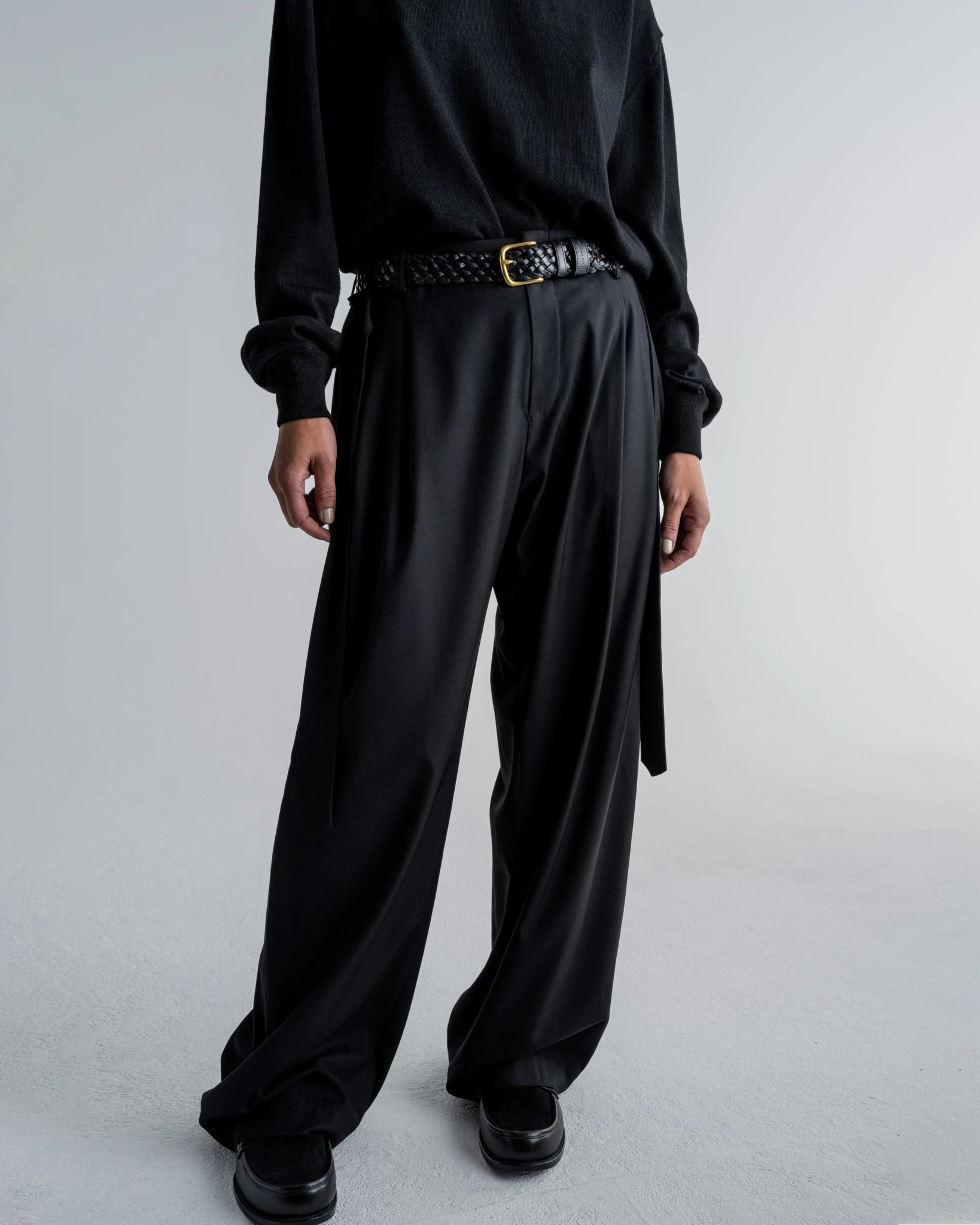 BAGGY FLARE PANTS - WILLIAM FAN