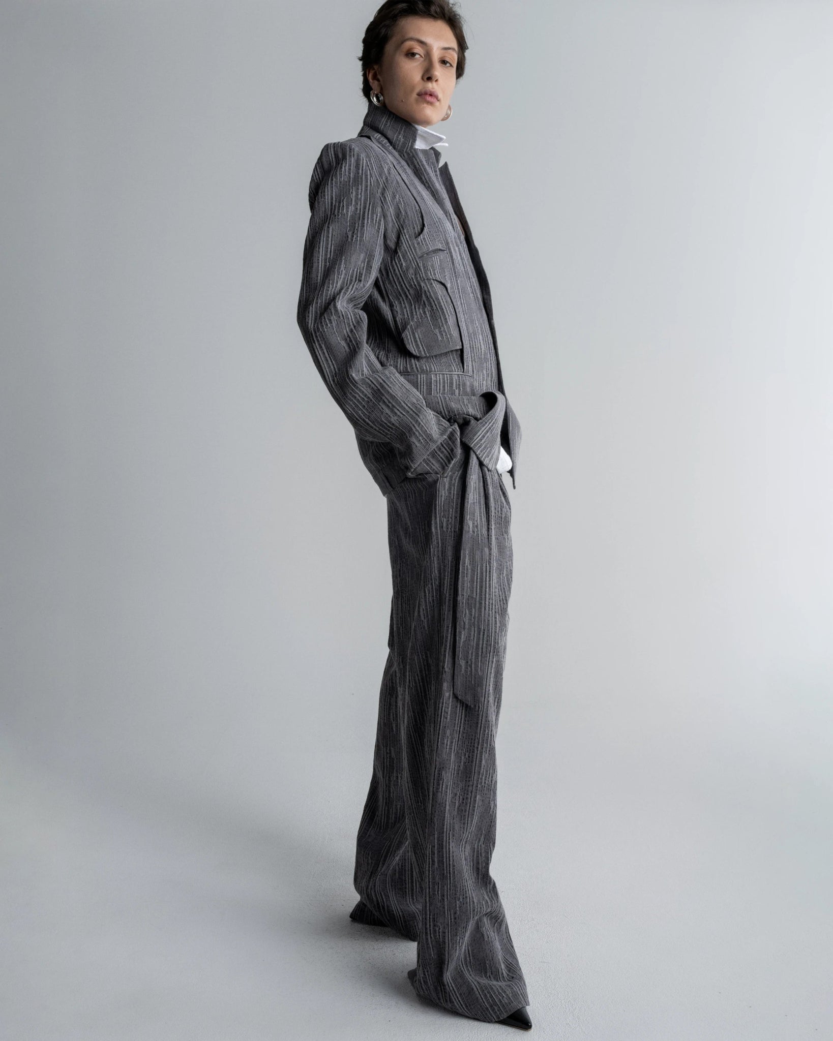 BAGGY FLARE PANTS - WILLIAM FAN