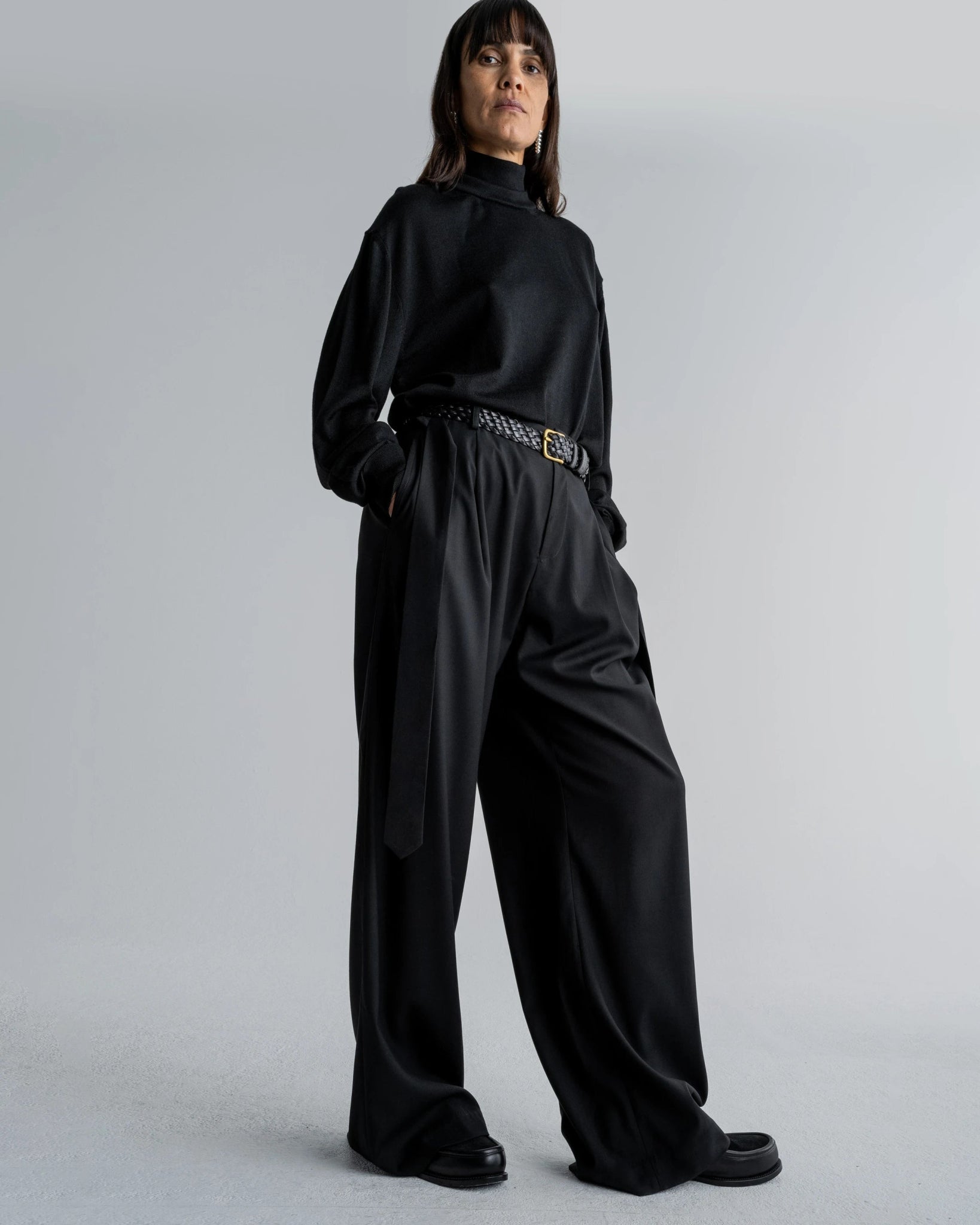 BAGGY FLARE PANTS - WILLIAM FAN