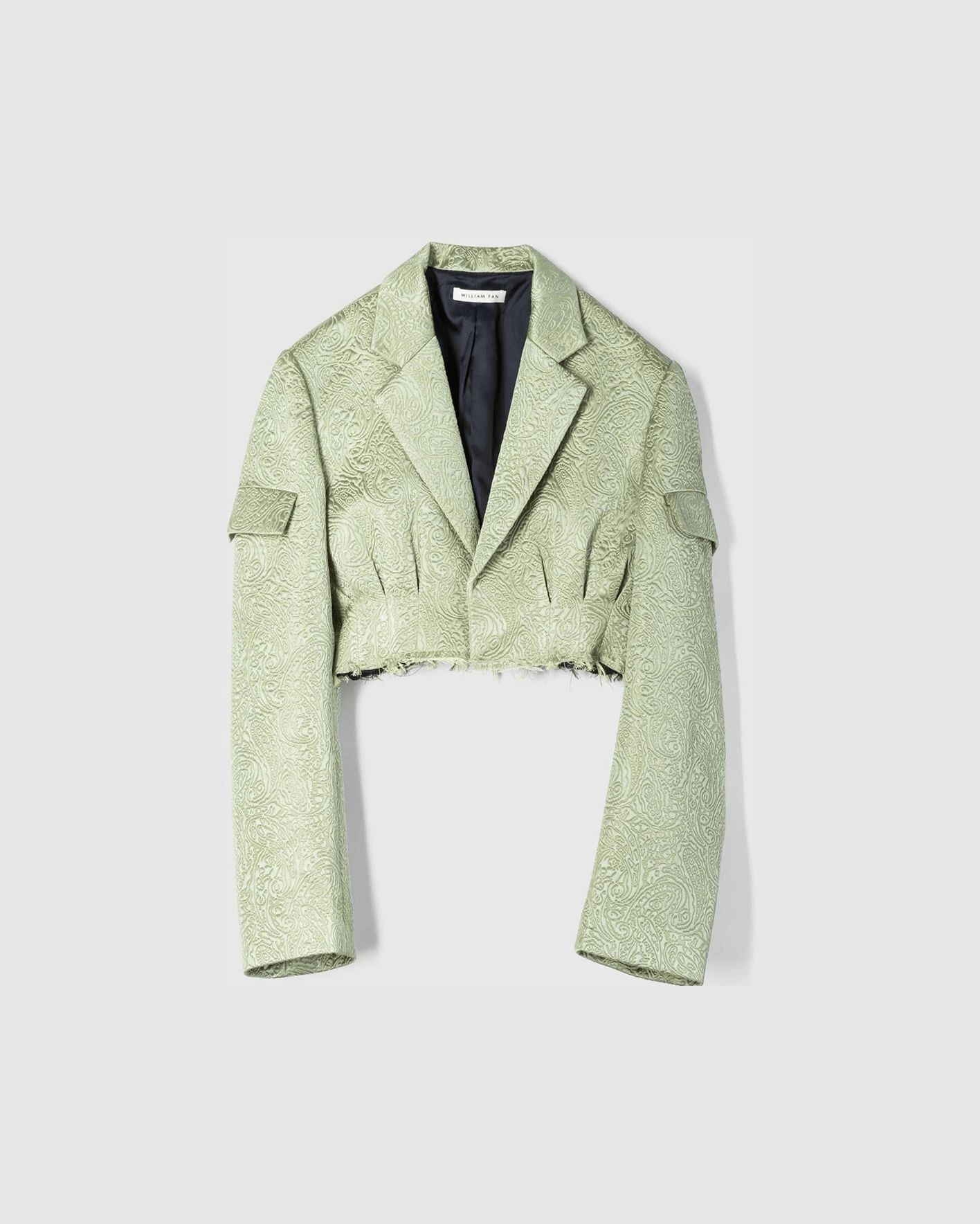 CROPPED BALLOON BLAZER - WILLIAM FAN