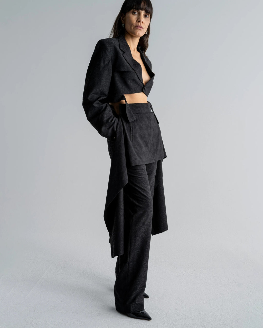 CROPPED JORDAN BLAZER - WILLIAM FAN