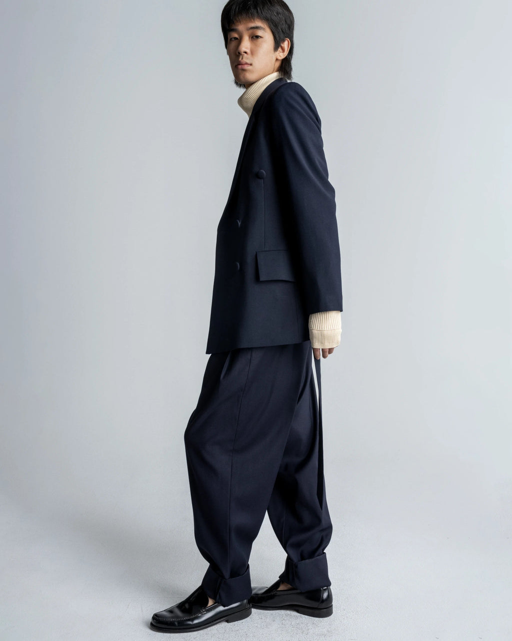 DOUBLE BREASTED BLAZER - WILLIAM FAN