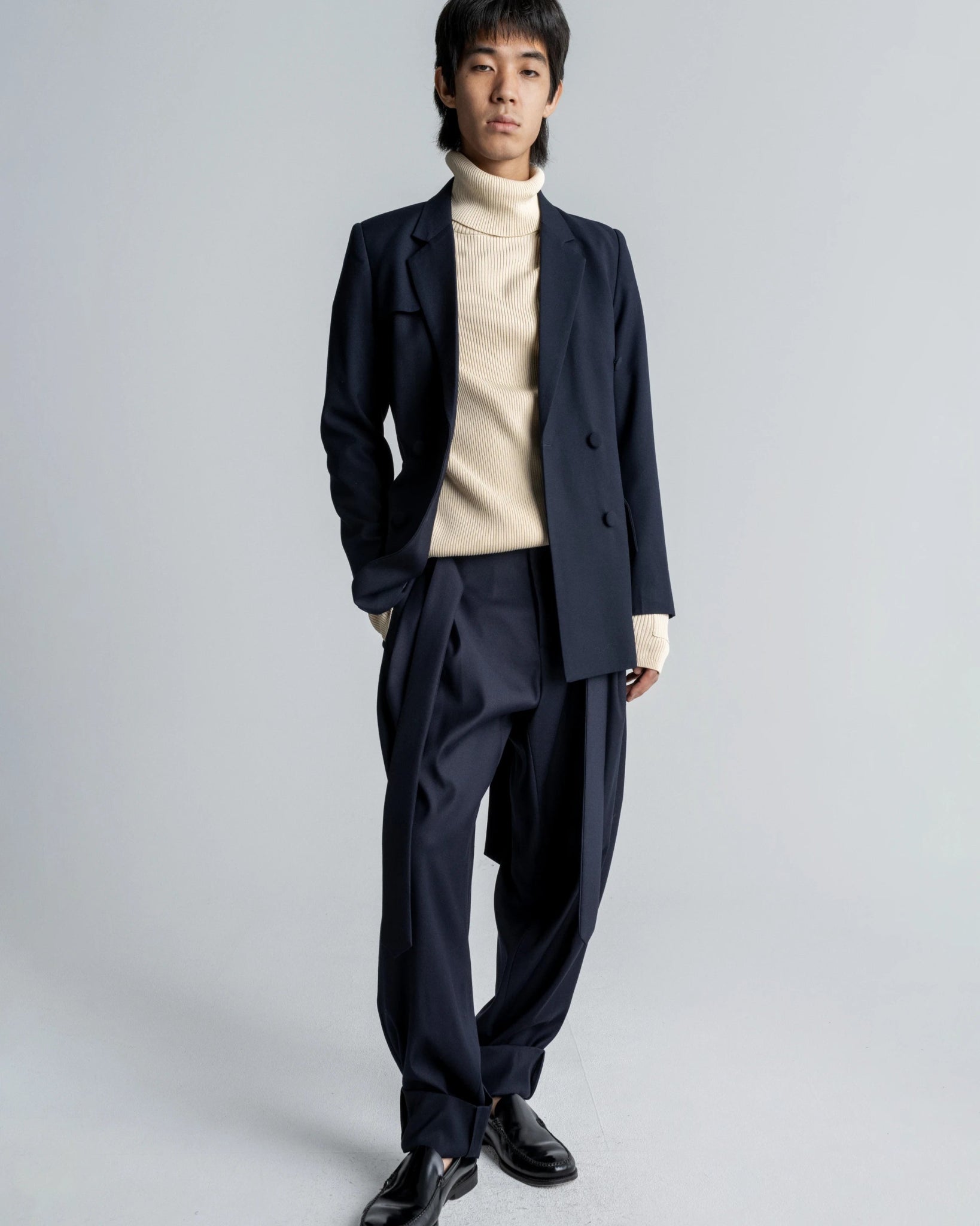 DOUBLE BREASTED BLAZER - WILLIAM FAN