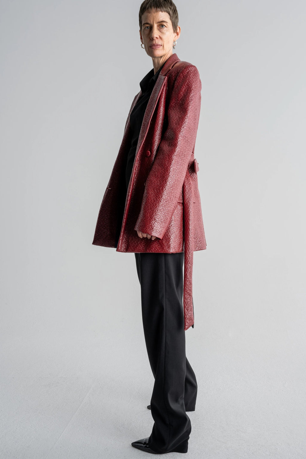 DOUBLE BREASTED BLAZER - WILLIAM FAN