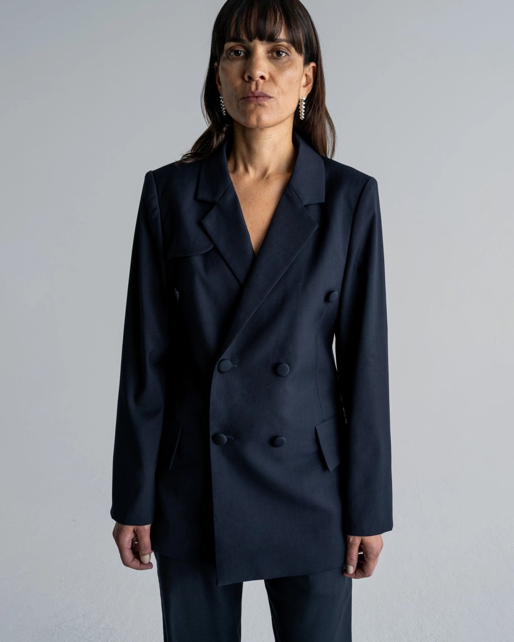 DOUBLE BREASTED BLAZER - WILLIAM FAN