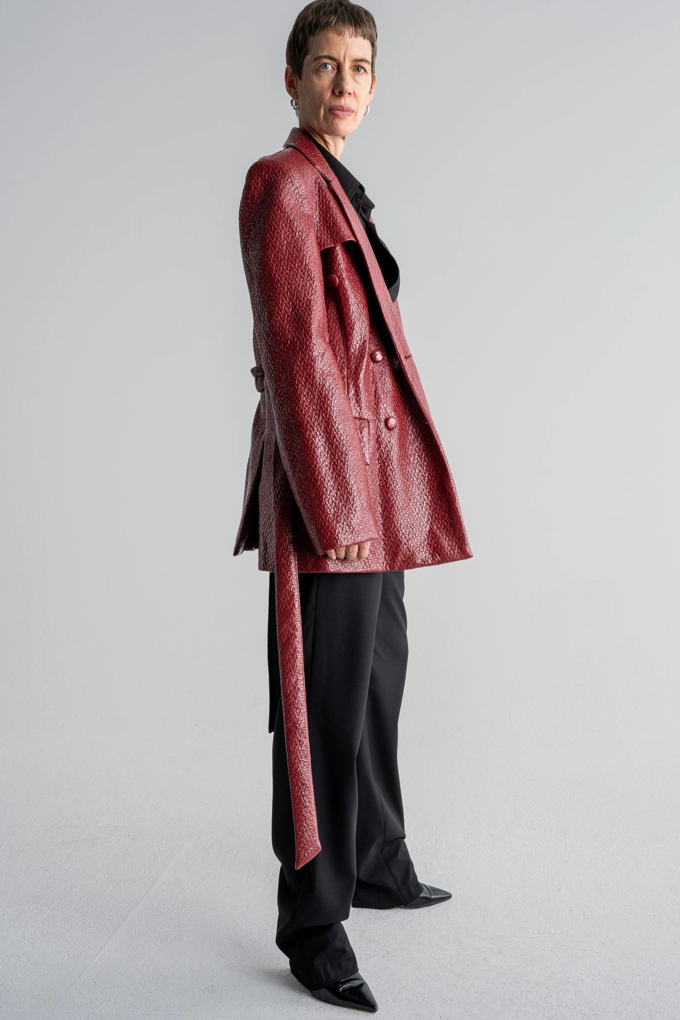 DOUBLE BREASTED BLAZER - WILLIAM FAN