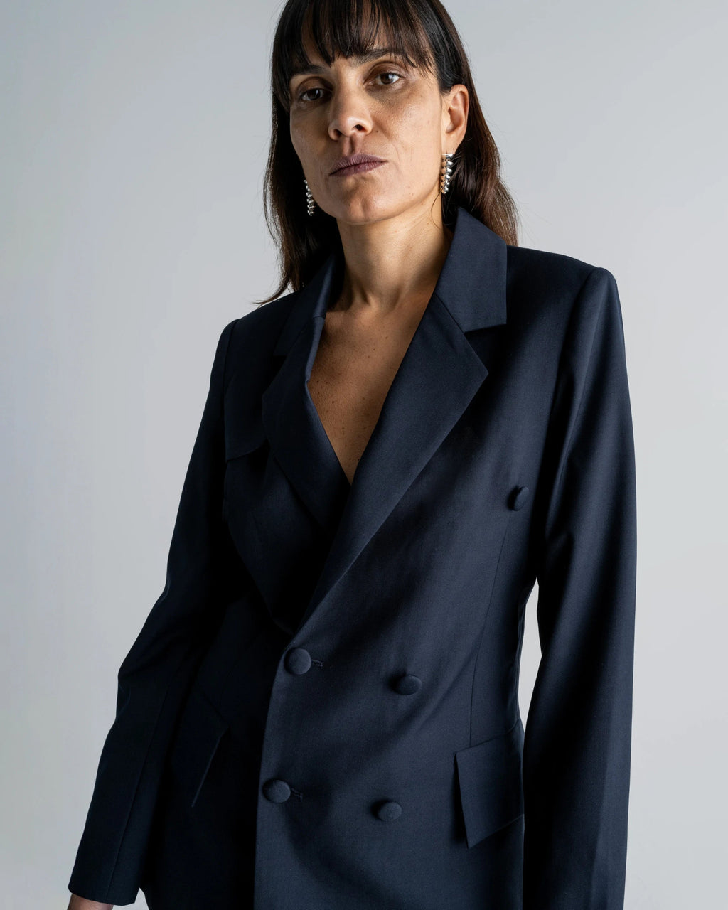 DOUBLE BREASTED BLAZER - WILLIAM FAN