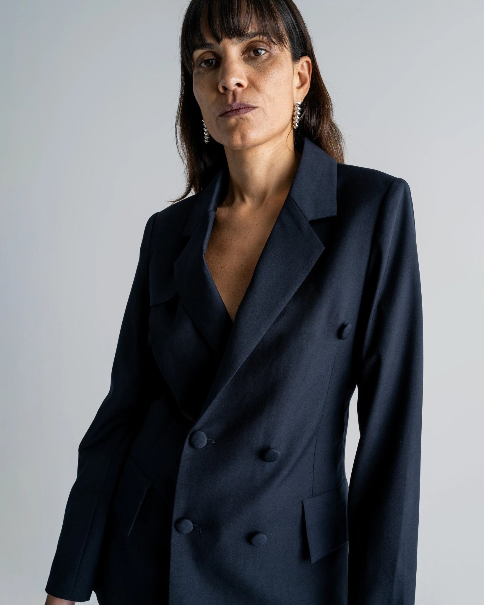 DOUBLE BREASTED BLAZER - WILLIAM FAN