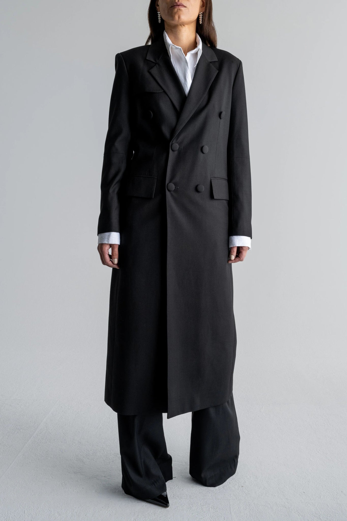 DOUBLE BREASTED COAT - WILLIAM FAN
