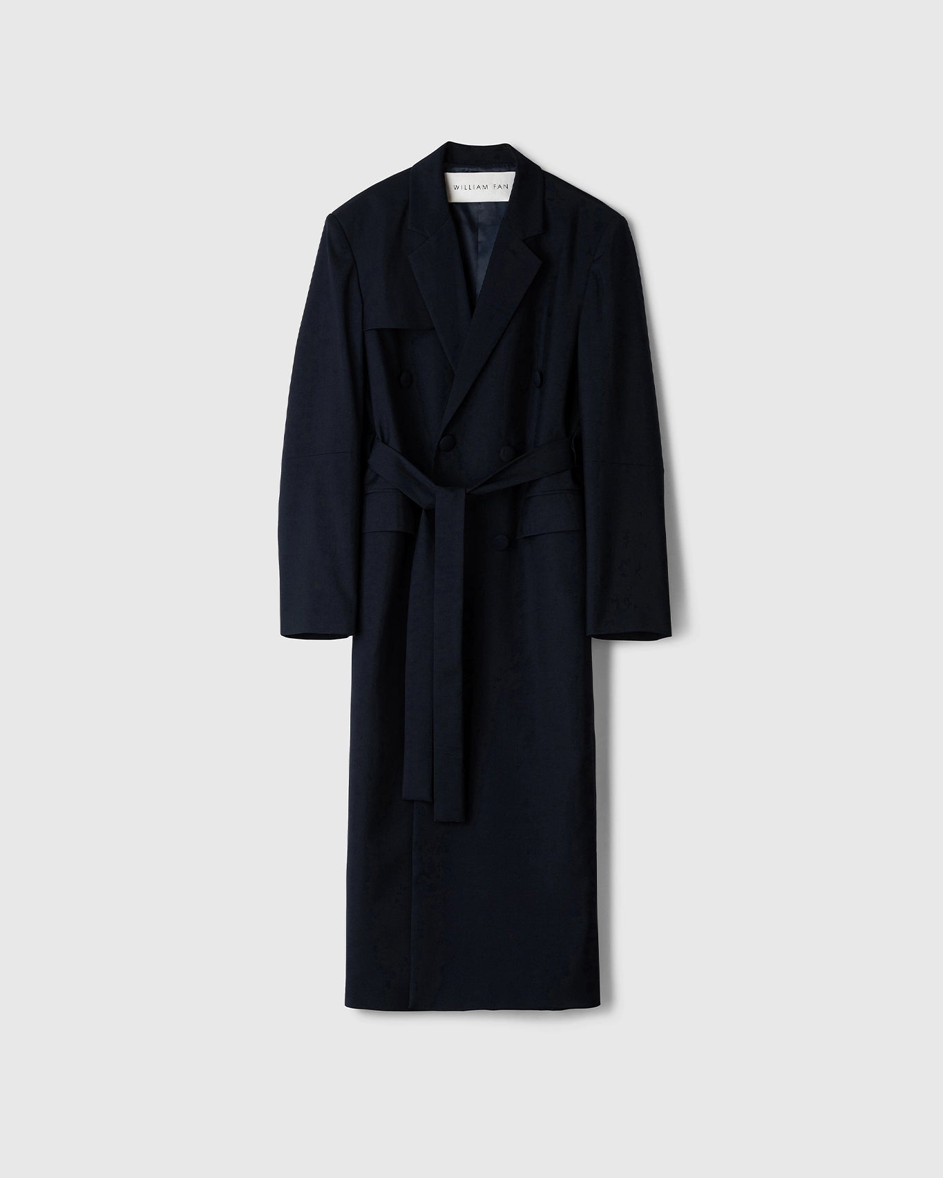 DOUBLE BREASTED COAT - WILLIAM FAN
