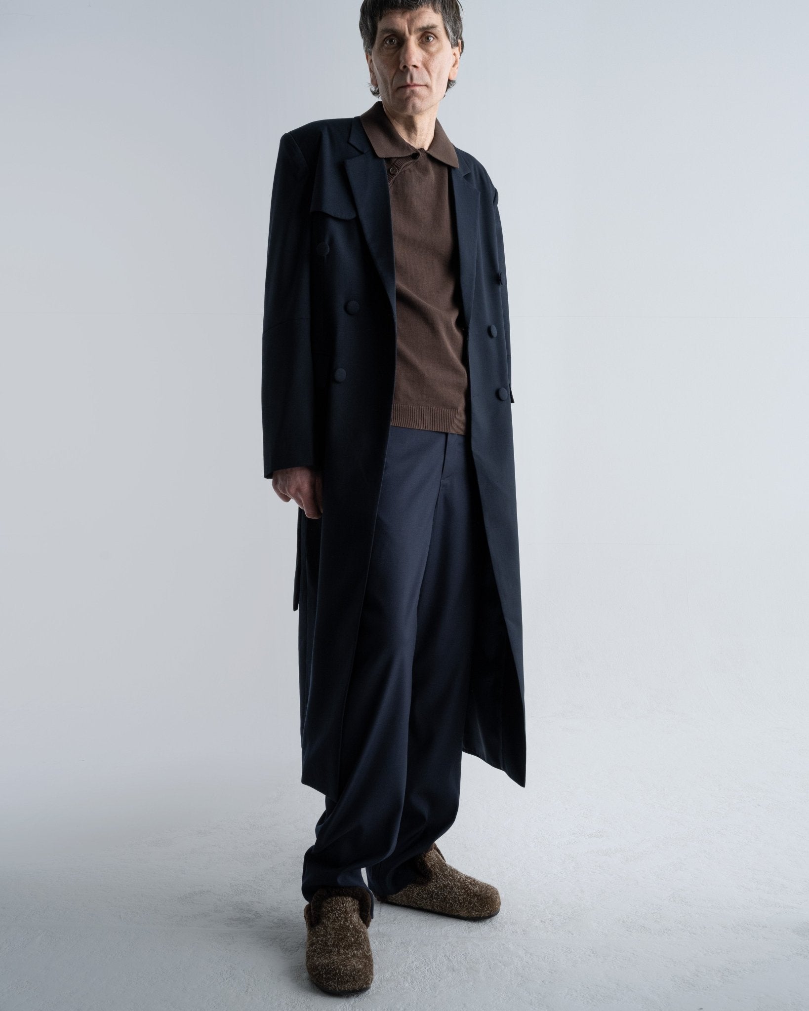 DOUBLE BREASTED COAT - WILLIAM FAN