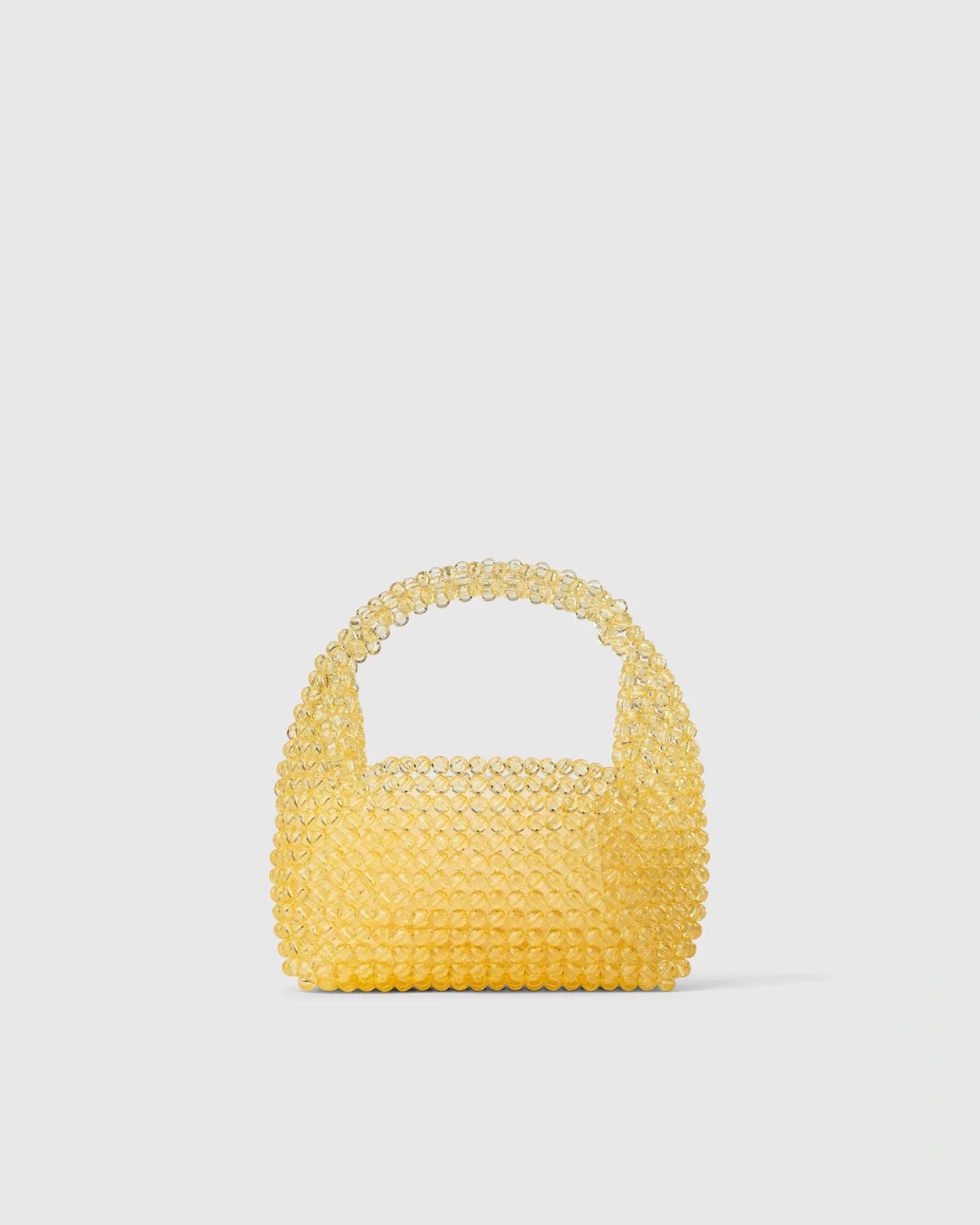 Yuna Bag - Sheer Yellow Acryl Pearls