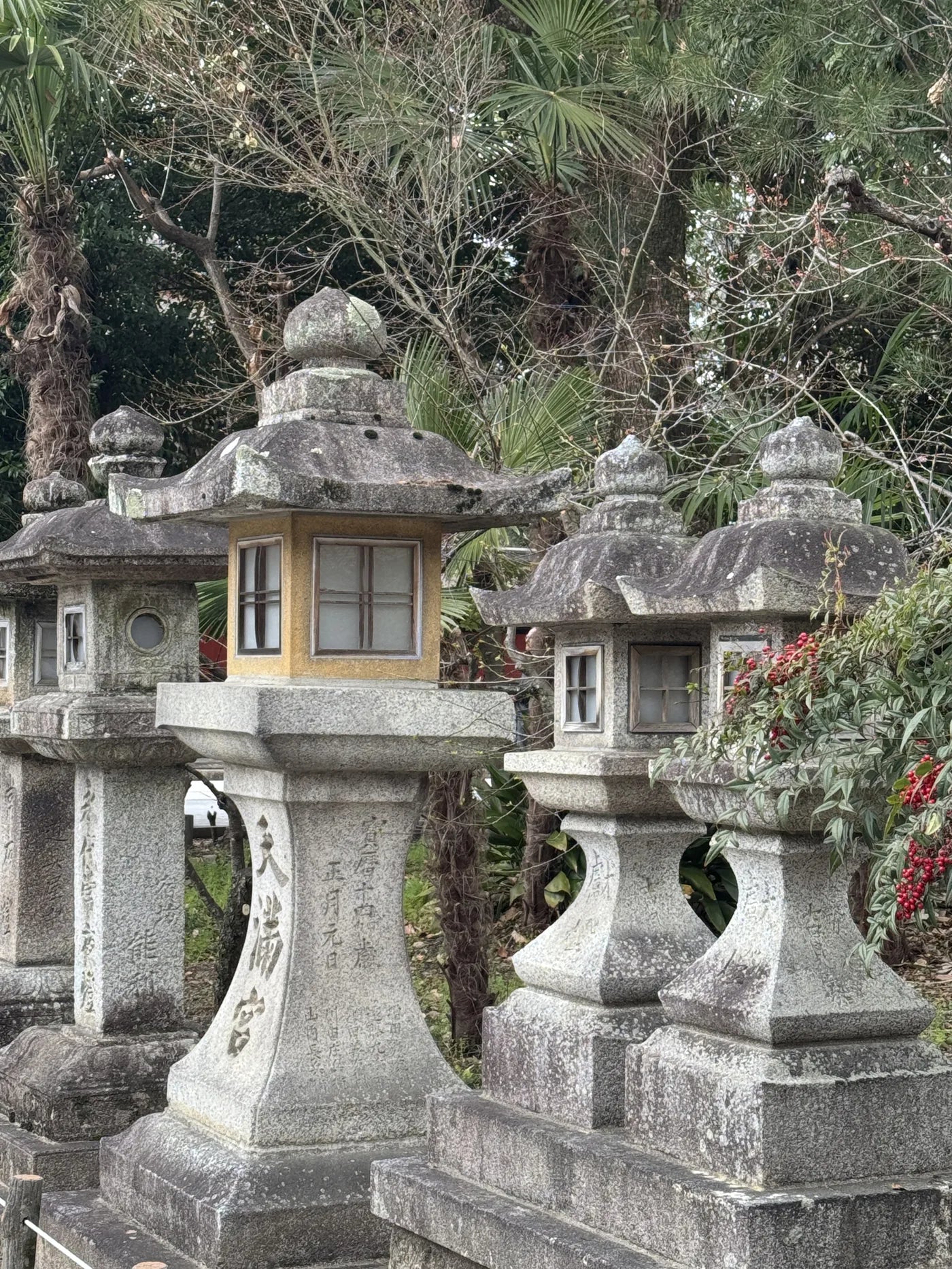 Stone lanterns