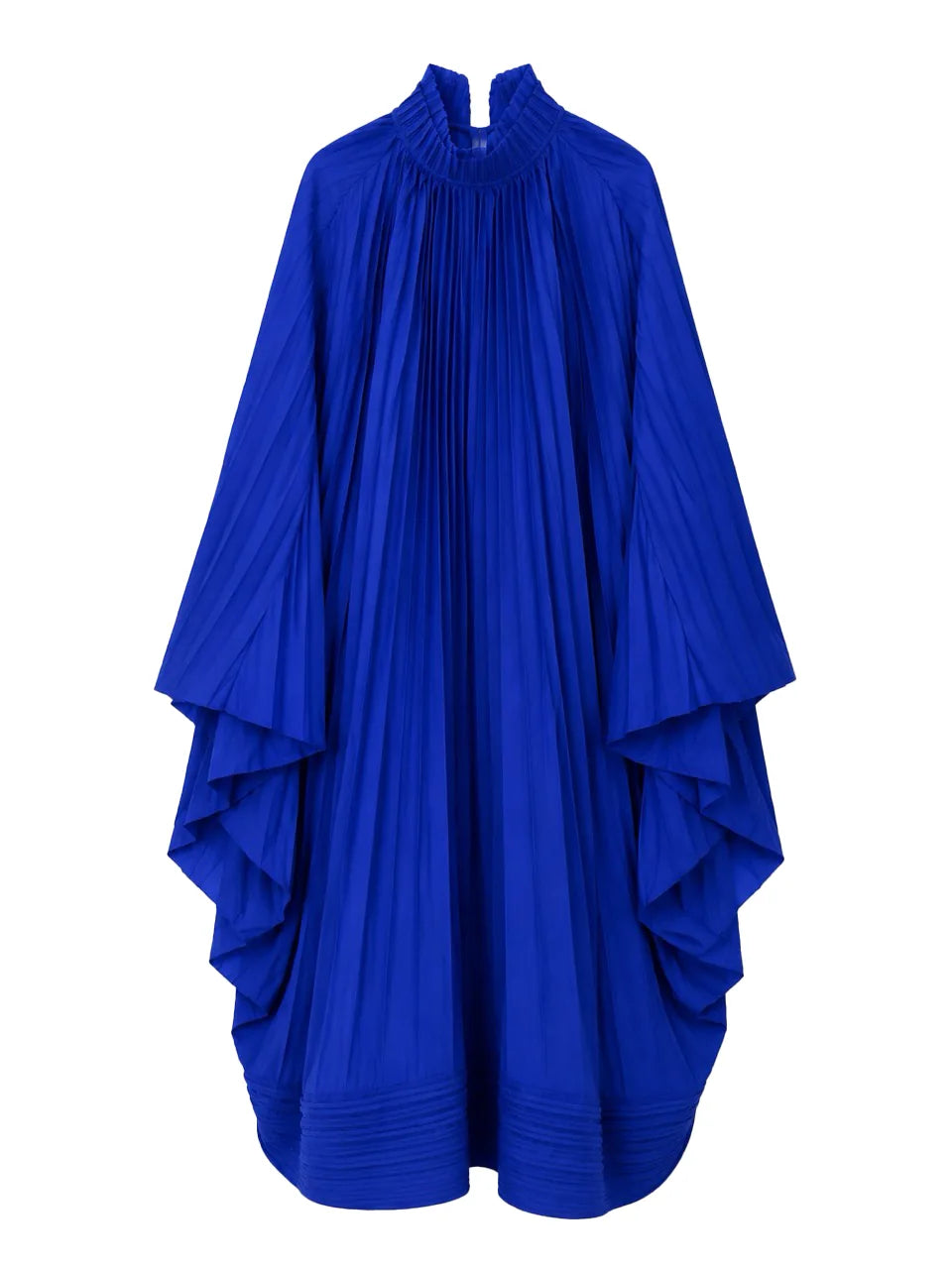 SS27 cobalt pleated dress