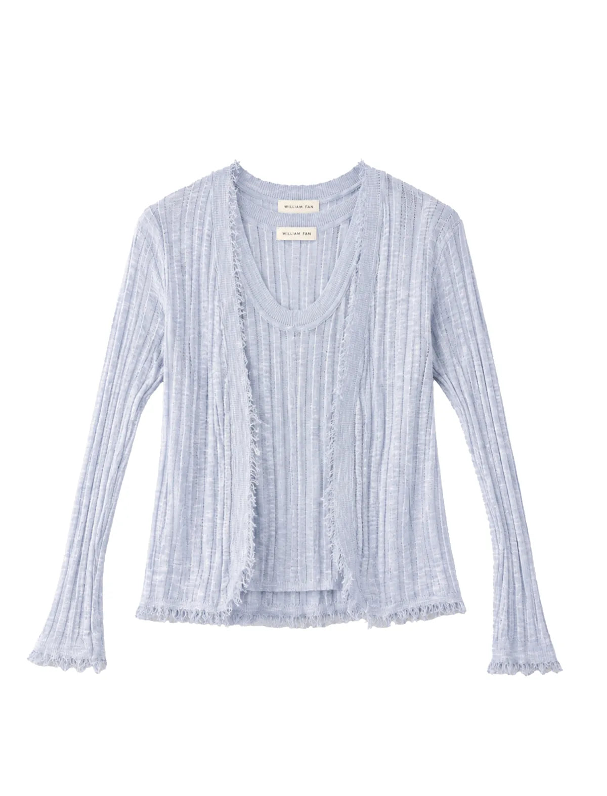 SS27 striped cardigan