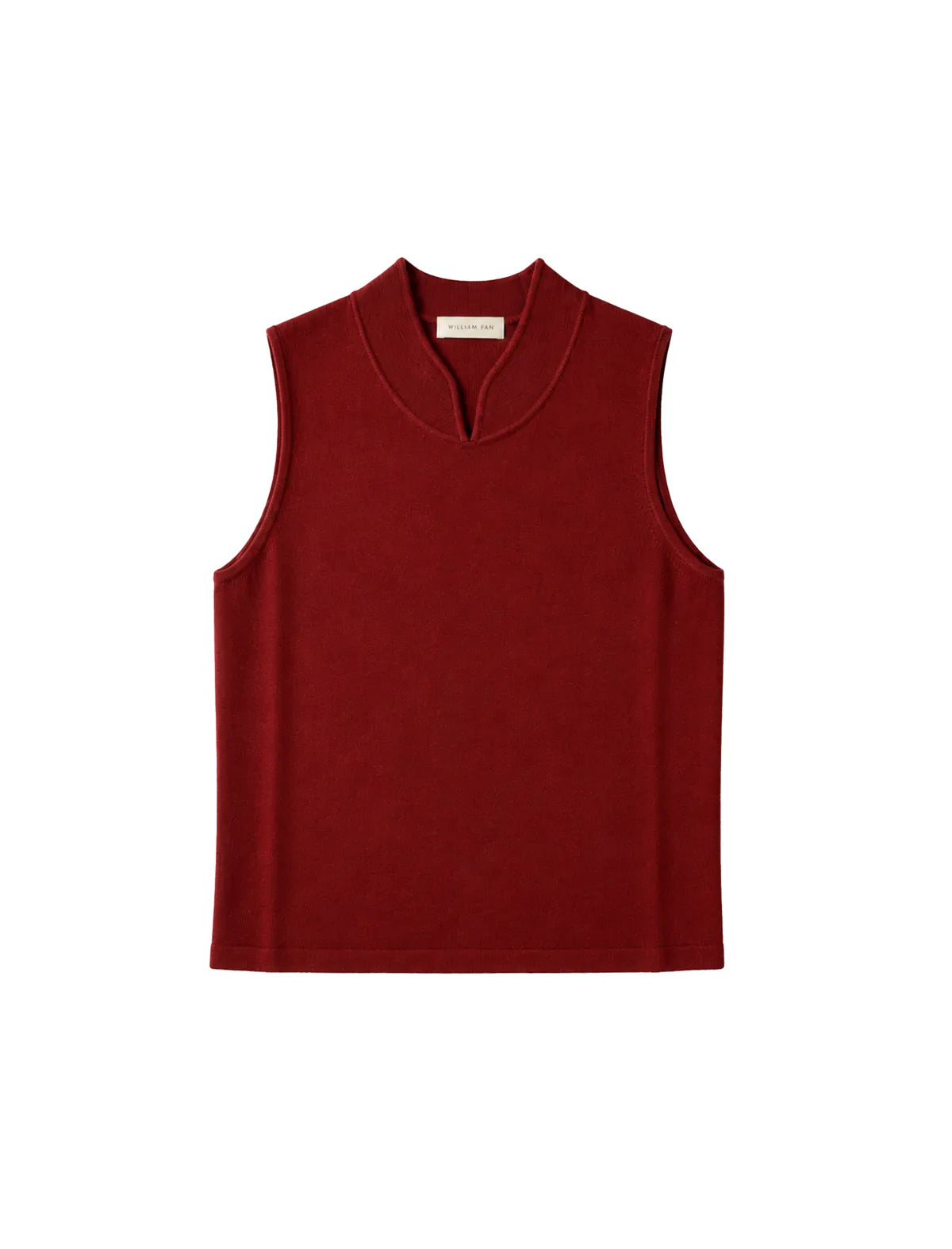 SS27 red knit vest